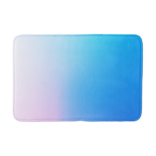 Alfombrilla De Baño Azul claro y rosa