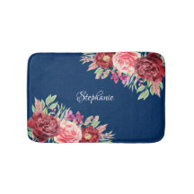 Azul de la Marina Floral de Borgoña