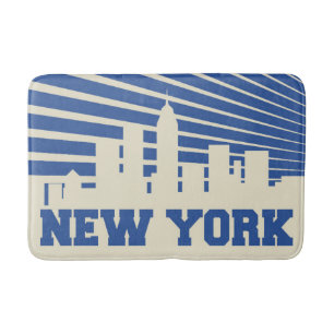 Alfombrilla De Baño Azul de New York City