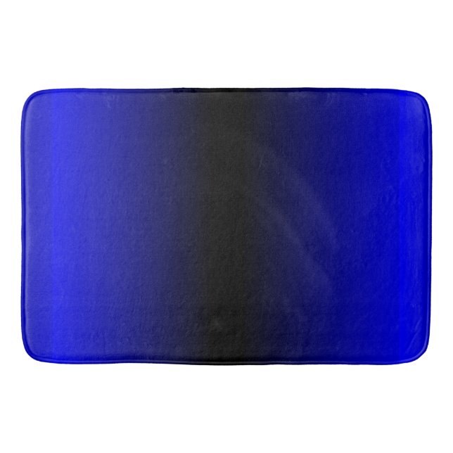 Alfombrilla De Baño Azul eléctrico sólido (Anverso)