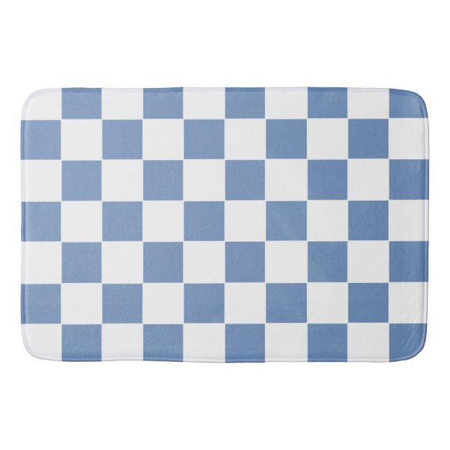 Alfombrilla De Baño Azul/Gris y blanco controlados (Anverso)