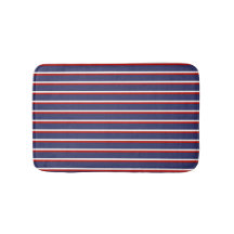Azul Marino Rojo Rayado Chic Moderno Líneas Vertic