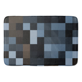 Alfombrilla De Baño azul, marrón, tela, textil, diseño, cuadros,