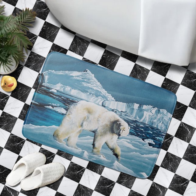 Alfombrilla De Baño Azul polar ártico (Subido por el creador)