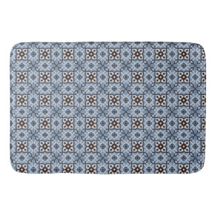 Alfombrilla De Baño Azul tejado