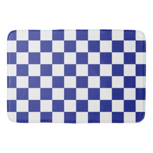 Alfombrilla De Baño Azul y blanco bajo control