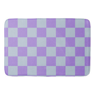 Alfombrilla De Baño Azul y lavanda suaves y bajo control