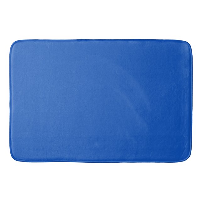 Alfombrilla De Baño Azul zafiro sólido (Anverso)