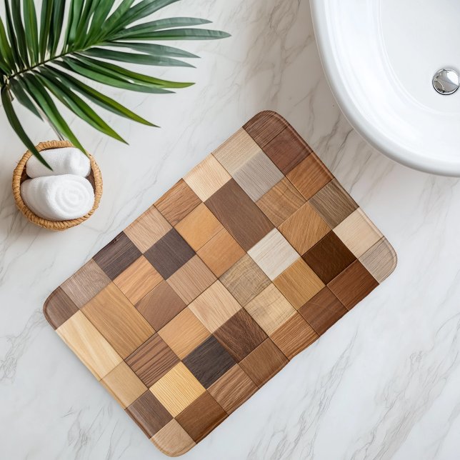 Alfombrilla De Baño Azulejo de Madera Imitación (Subido por el creador)