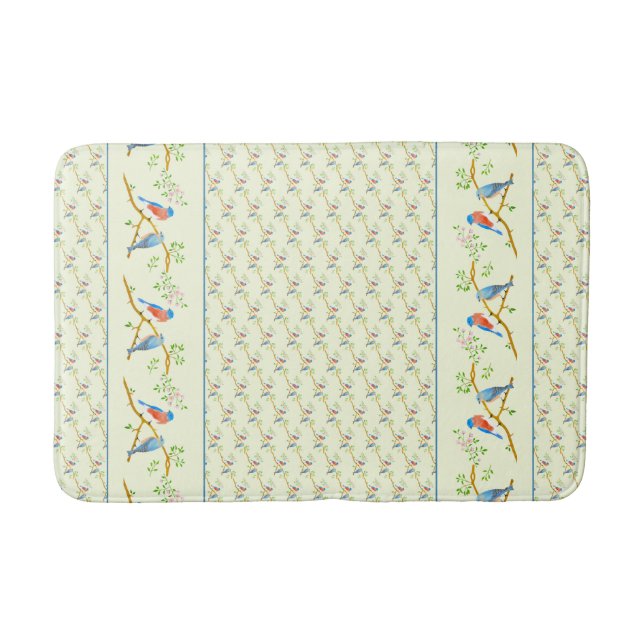 Alfombrilla De Baño Azulejos Pareja Amarilla (Anverso)