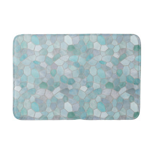 Alfombrilla De Baño Azure Verdigris Mosaic