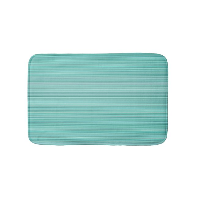 Alfombrilla De Baño Baby Aqua Stripes Bath Mat (Anverso)