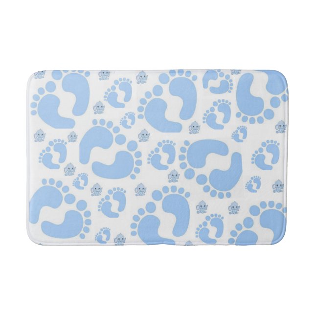 Alfombrilla De Baño Baby Blue Feed Boy Bathroom Mat (Anverso)