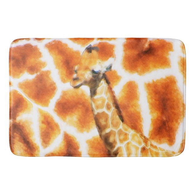 Alfombrilla De Baño Baby Giraffe (Anverso)