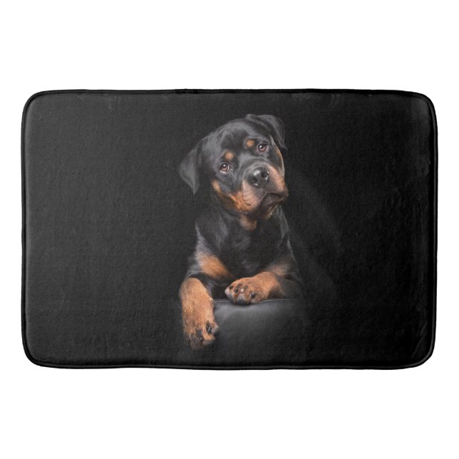 Alfombrilla De Baño Badematte Rottweiler (Anverso)