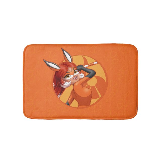 Alfombrilla De Baño Badge Naranja Rena Rouge (Anverso)
