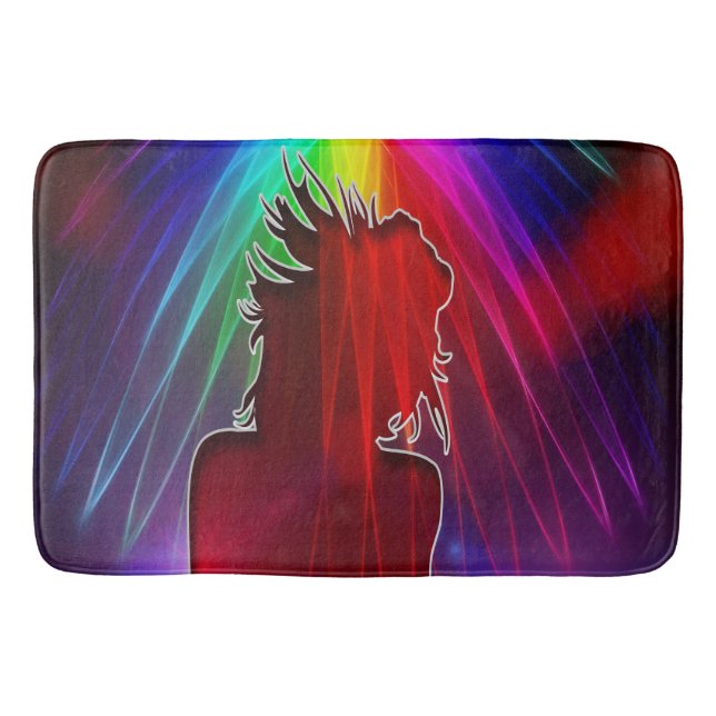 Alfombrilla De Baño Bailarina Debajo De Neobrista Ducha Bath Mat (Anverso)