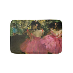 Alfombrilla De Baño Bailarinas en rosa de Edgar Degas