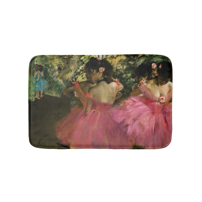 Alfombrilla De Baño Bailarinas en rosa de Edgar Degas (Anverso)