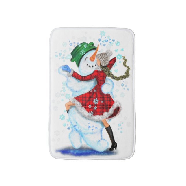 Alfombrilla De Baño Bailarines de muñeca y Chica Bath Mat (Frente vertical)