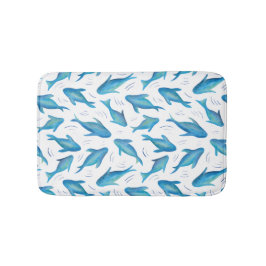 Alfombrilla De Baño Bajo el océano Océano marino Pescado de tiburón