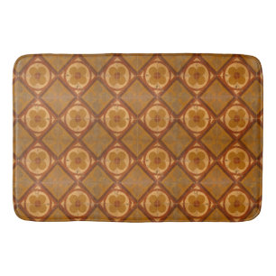 Alfombrilla De Baño Baldosas cerámicas florales geométricas