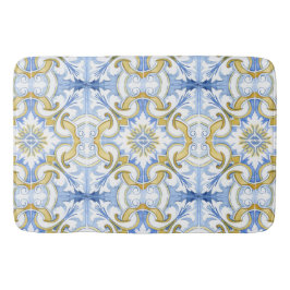 Alfombrilla De Baño Baldosas mediterráneas, mayólica, siciliana   