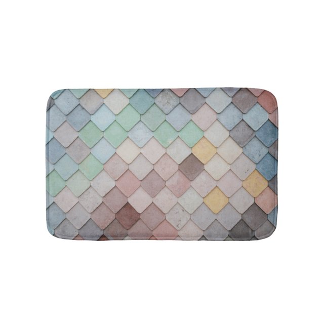 Alfombrilla De Baño Baldosas multicolores (Anverso)