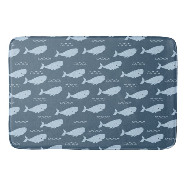 Alfombrilla De Baño Ballena azul (Anverso)