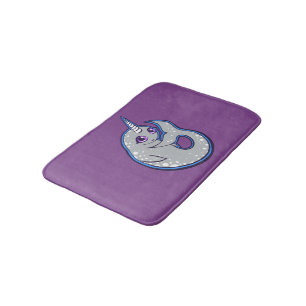 Alfombrilla De Baño Ballena gris de Narwhal con diseño del dibujo de