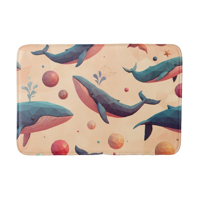 Alfombrilla De Baño Ballenas caprichosas (Anverso)