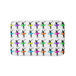 Alfombrilla De Baño Ballet Pointe Dancer Danza Recital Neon Ballerinas