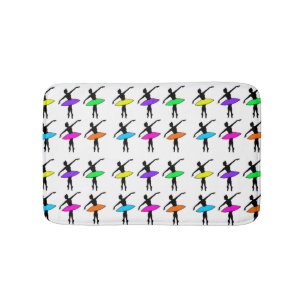 Alfombrilla De Baño Ballet Pointe Dancer Danza Recital Neon Ballerinas