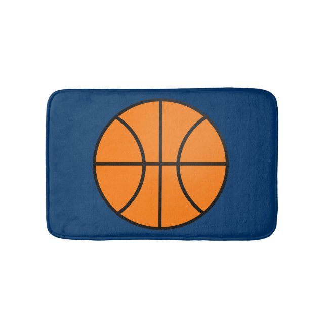 Alfombrilla De Baño Baloncesto Deportes Baño Mat Bathroom Rug (Anverso)