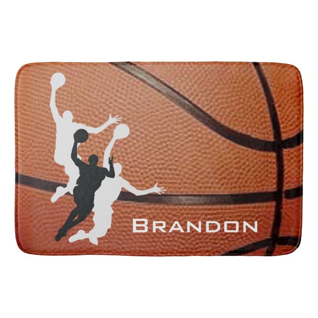 Alfombrilla De Baño Baloncesto Diseño Bath Mat (Anverso)