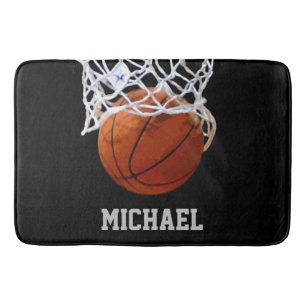 Alfombrilla De Baño Baloncesto Su Nombre