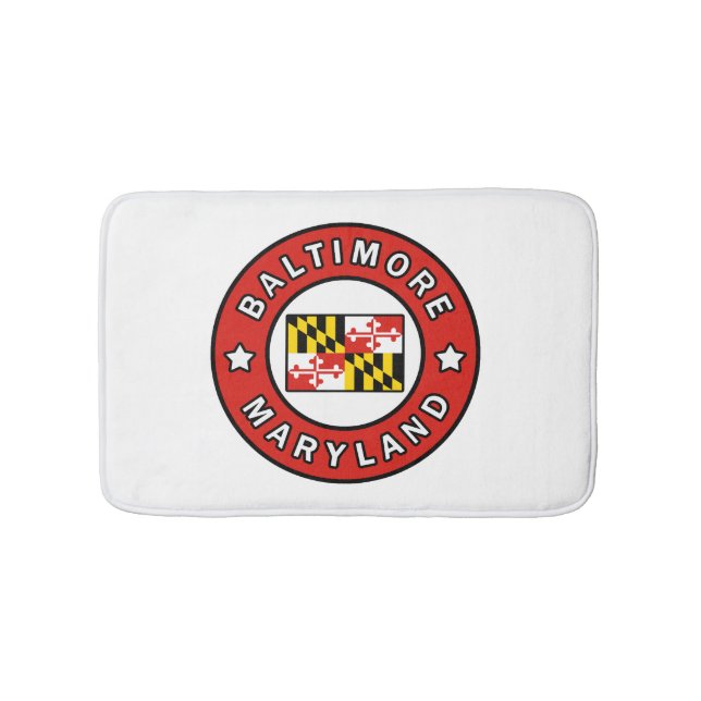 Alfombrilla De Baño Baltimore Maryland (Anverso)