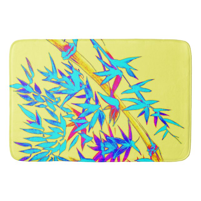 Alfombrilla De Baño Bambú arcoiris (Anverso)