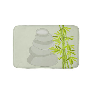 Alfombrilla De Baño Bambú y ZENES Stone