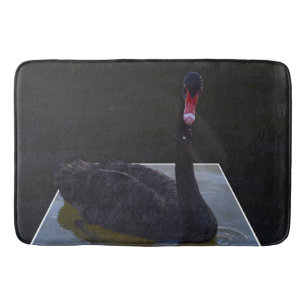 Alfombrilla De Baño Bañado De Cisne Negro En Estanques Dimensionales,