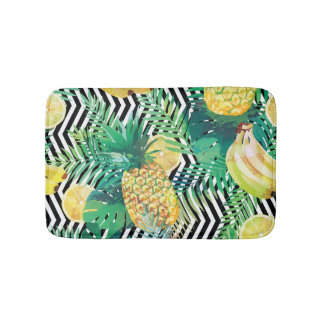 Alfombrilla De Baño Bananas exóticas Lemones Tropicales Sin Marea