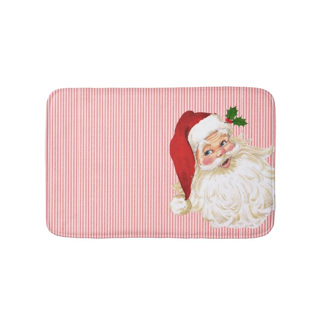 Alfombrilla De Baño Banda blanca roja Santa Claus Bath Mat (Anverso)