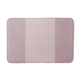 Alfombrilla De Baño Banda horizontal de malva rosa suave