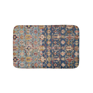 Alfombrilla De Baño Bandas Amarillas Kuba verde azul turbio 