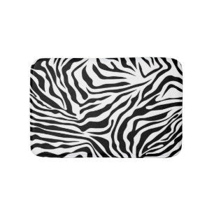 Alfombrilla De Baño Bandas De Cebra Impresión De Animales Silvestres