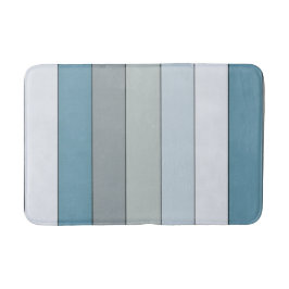 Alfombrilla De Baño Bandas De Color Azul Y Gris Sobre Papel De Color D
