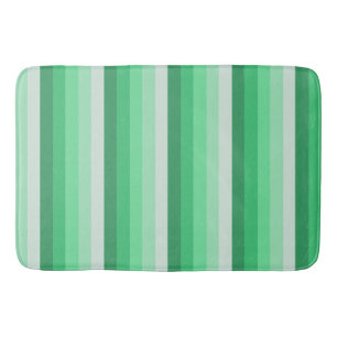 Alfombrilla De Baño Bandas de sombra verdes