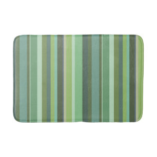 Alfombrilla De Baño Bandas horizontales de color verde oliva