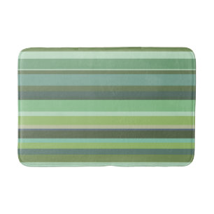Alfombrilla De Baño Bandas horizontales de color verde oliva