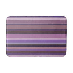 Alfombrilla De Baño Bandas horizontales malvas